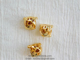 Gold Bulldog Focal Bead, Animal Focal Beads #114, Georgia Bulldogs