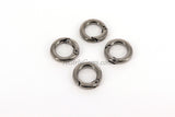 Gunmetal Black Plated Clasp Ring Connector 20 mm Jewelry Clasps in Gold, Silver, Black Ring Clips