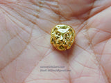 Tiger Charm Beads, 2 Pcs Gold or Black Leopard Cat Focal Bead #91, Gold Tiger Animal