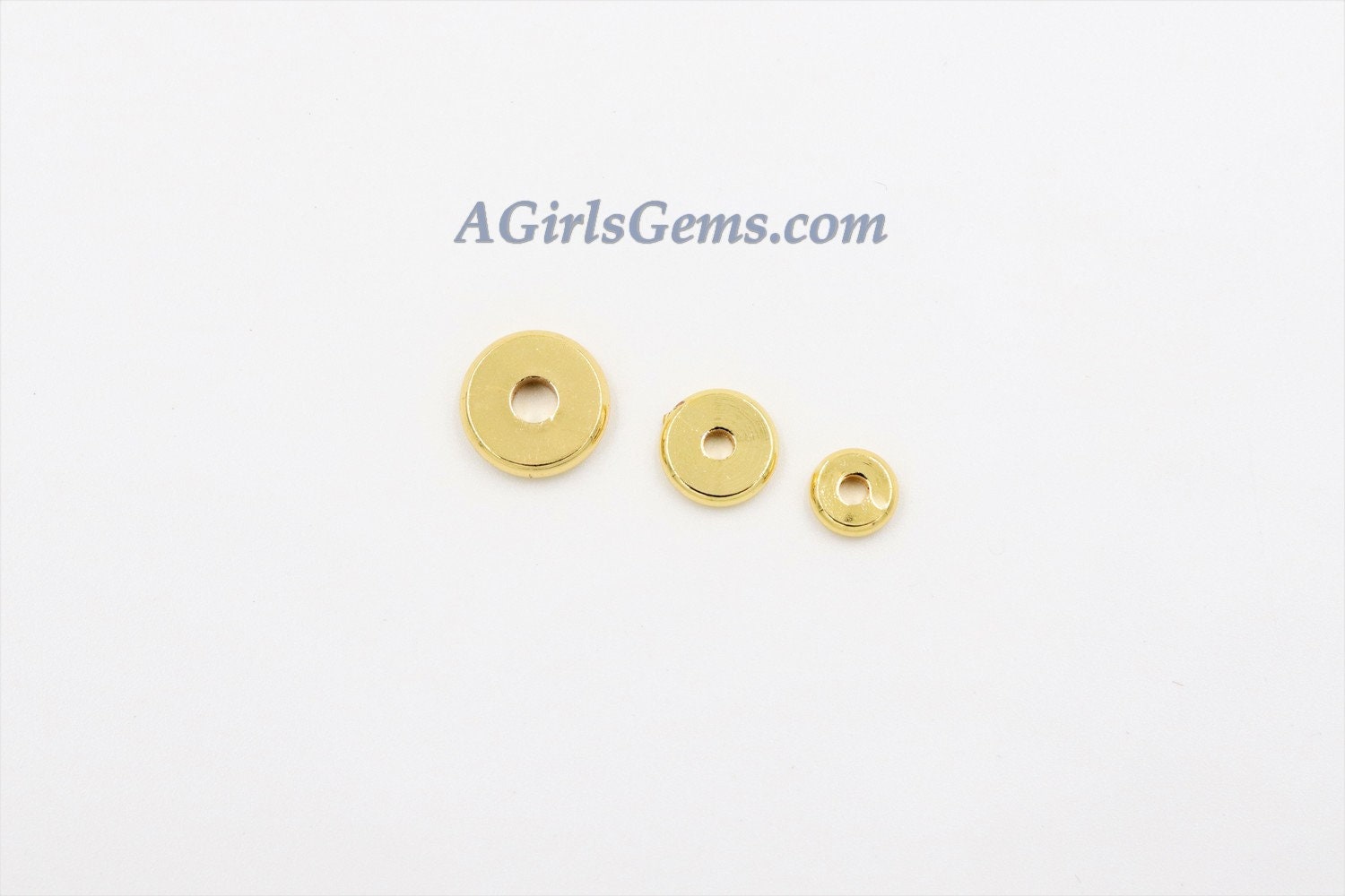 Silver Spacer Beads, 60 pcs Rondelle Spacer Donuts Beads, Flat Heishi Washer Spacers