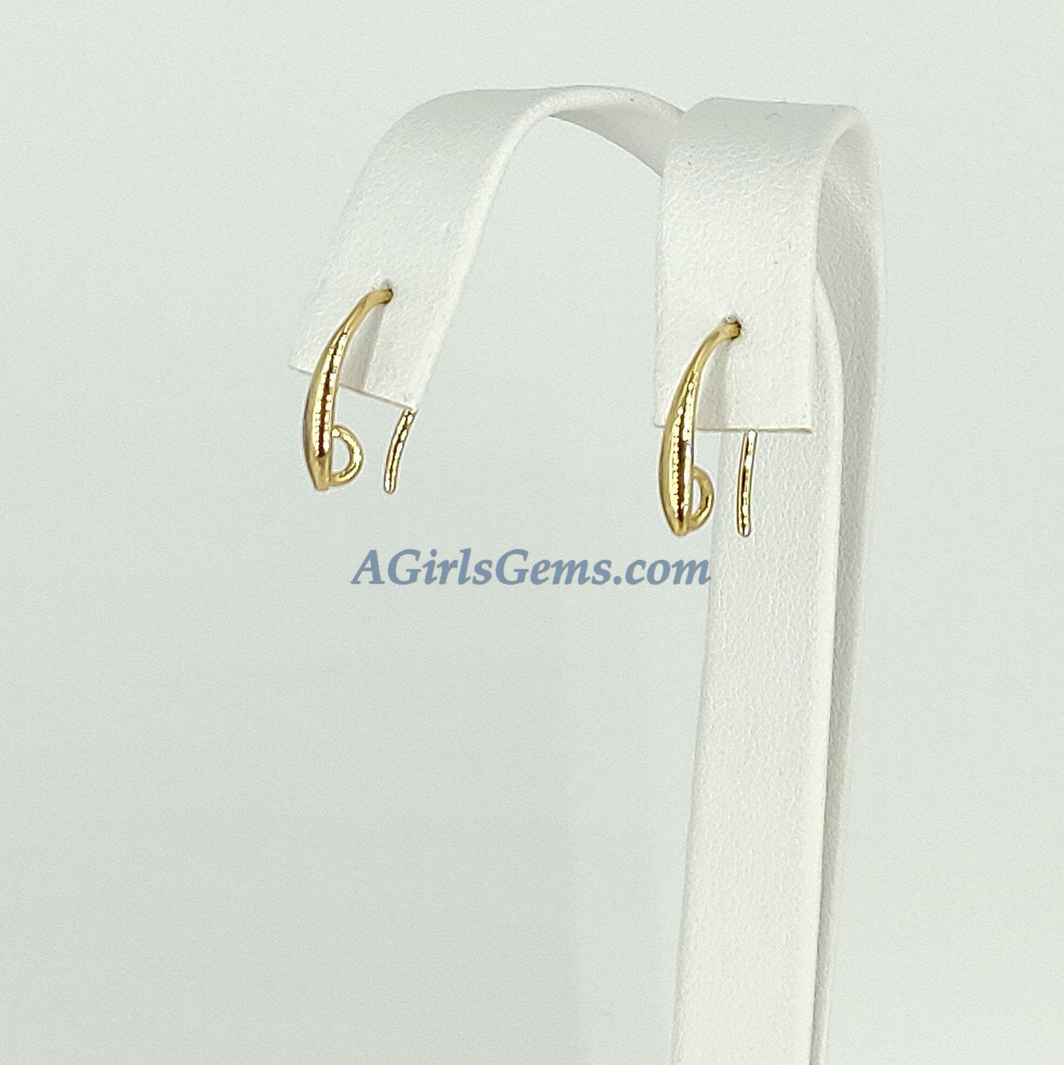 Smooth Lever back Round Ear Ring Parts, High Quality 18 k Rose Gold/Silver/Gold/Black Hoop/Huggie Wire Findings, Open Loops Bulk