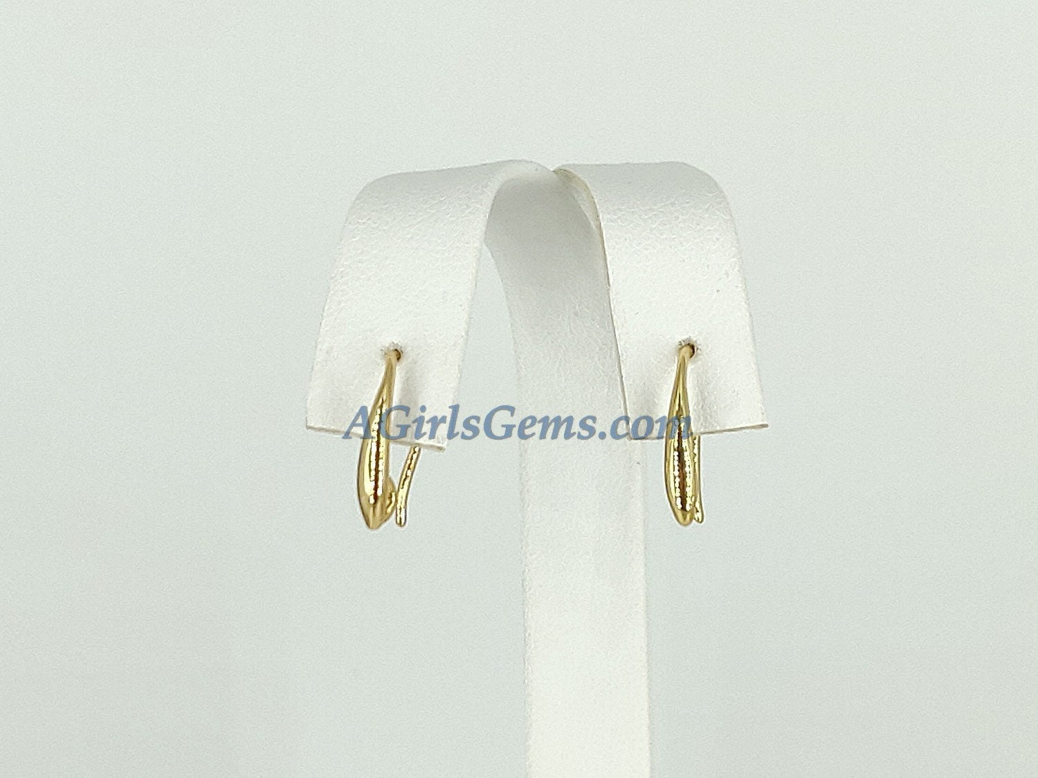 Smooth Ear Hooks, Rose, Gold