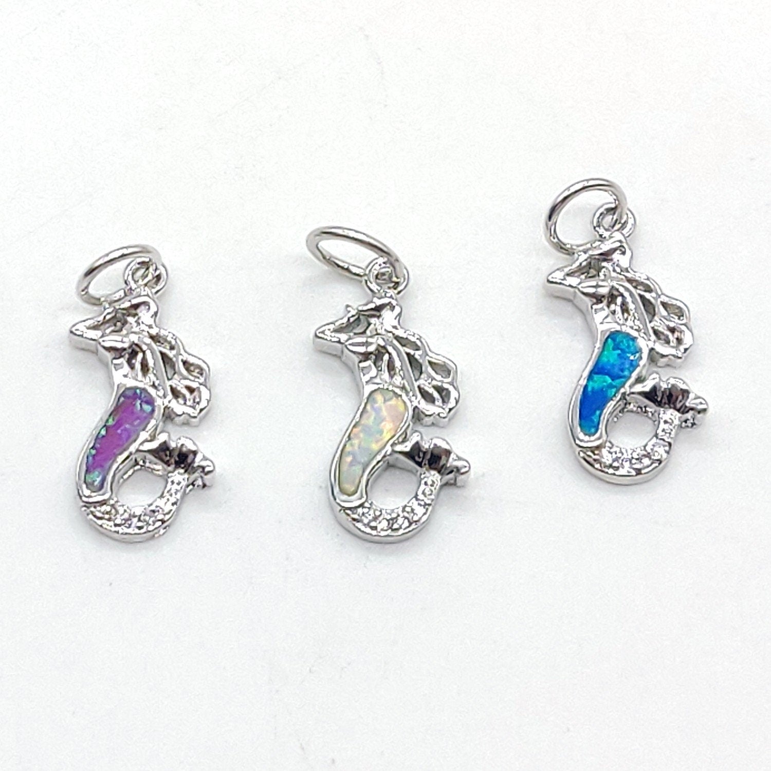 Tiny Mermaid Charms, Gold Silver CZ Micro Pave Pendants for Bracelets, Earrings