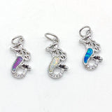Tiny Mermaid Charms, Gold Silver CZ Micro Pave Pendants for Bracelets, Earrings