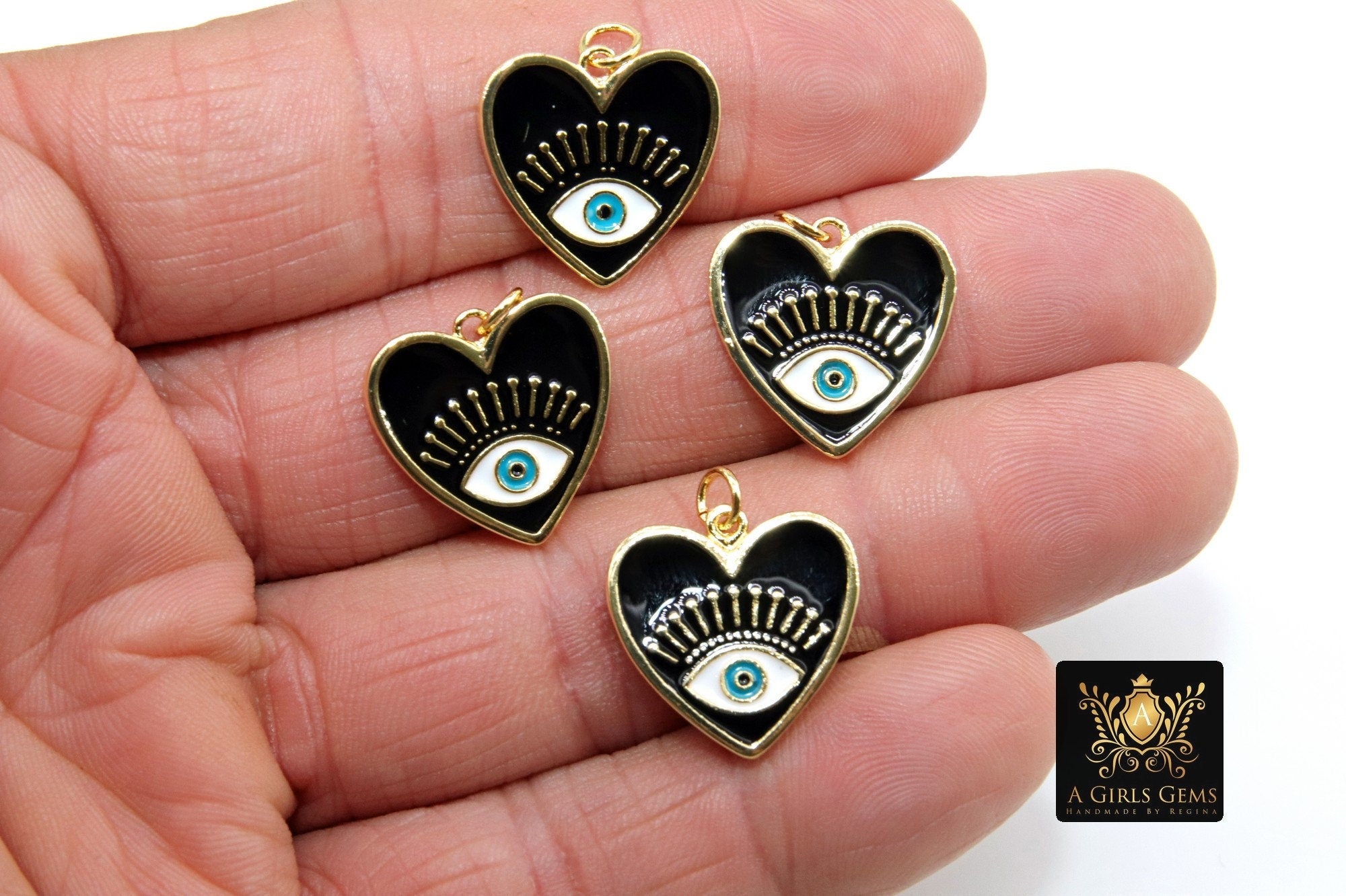 Directional Compass Charms, White and Gold CZ Pave Round Rainbow Multi-Color Disc #481, Enamel Charms