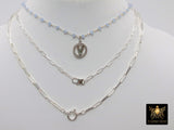 14 K Gold Toggle Double Wrap Necklace, Large Rectangle Drawn Chain with Lobster Clasp, Toggle
