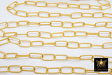 Large Link Chain, Oval Necklace 10 x 20 mm Chain CH #255, Matte Gold Plated Bracelet Chain