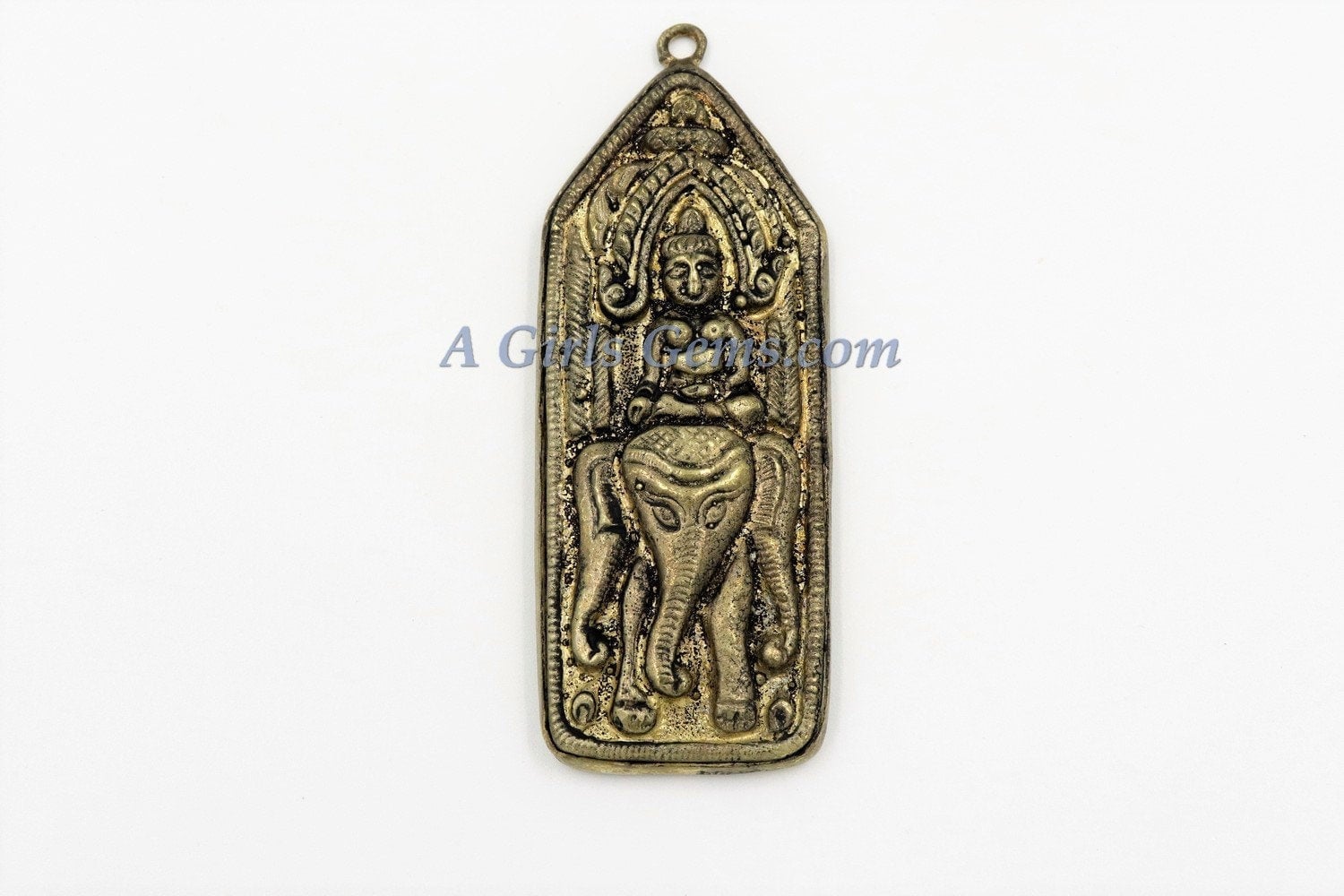 Elephant Buddha Pendants, Yoga Mala Brass Pendants #660, Artistic Pendants