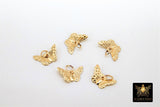 925 Silver Butterfly Charms, Sterling Silver Jewelry, 8 x 12 mm Minimalist Tiny Dangle #2152