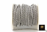 Stainless Steel Gold Chain, 304 Rope Mesh Chains CH #222, Silver 5 x 3 mm Unfinished Necklace Chains