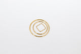 14 K Gold Filled Circle Link Rings, 15, 20