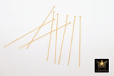 14 K Gold Filled Flat Headpins, 14 20 Long Wire Flat End Pins for Bead Inserts #2111, 2 Inch long with 1.5 mm Head