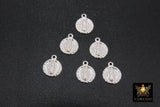 925 Silver Virgin Mary Charms, 14 mm Virgin Guadalupe #896, Blessed Rosary Charms