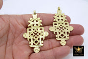 Brass Ethiopian Coptic Cross, Large African Cross Pendant #2080, Brass  Necklace