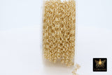 14 K Gold Filled Rolo Chains, 14 20 Unfinished By The Foot CH #763, 3.3 mm Round Circle Rolo Jewelry Chain