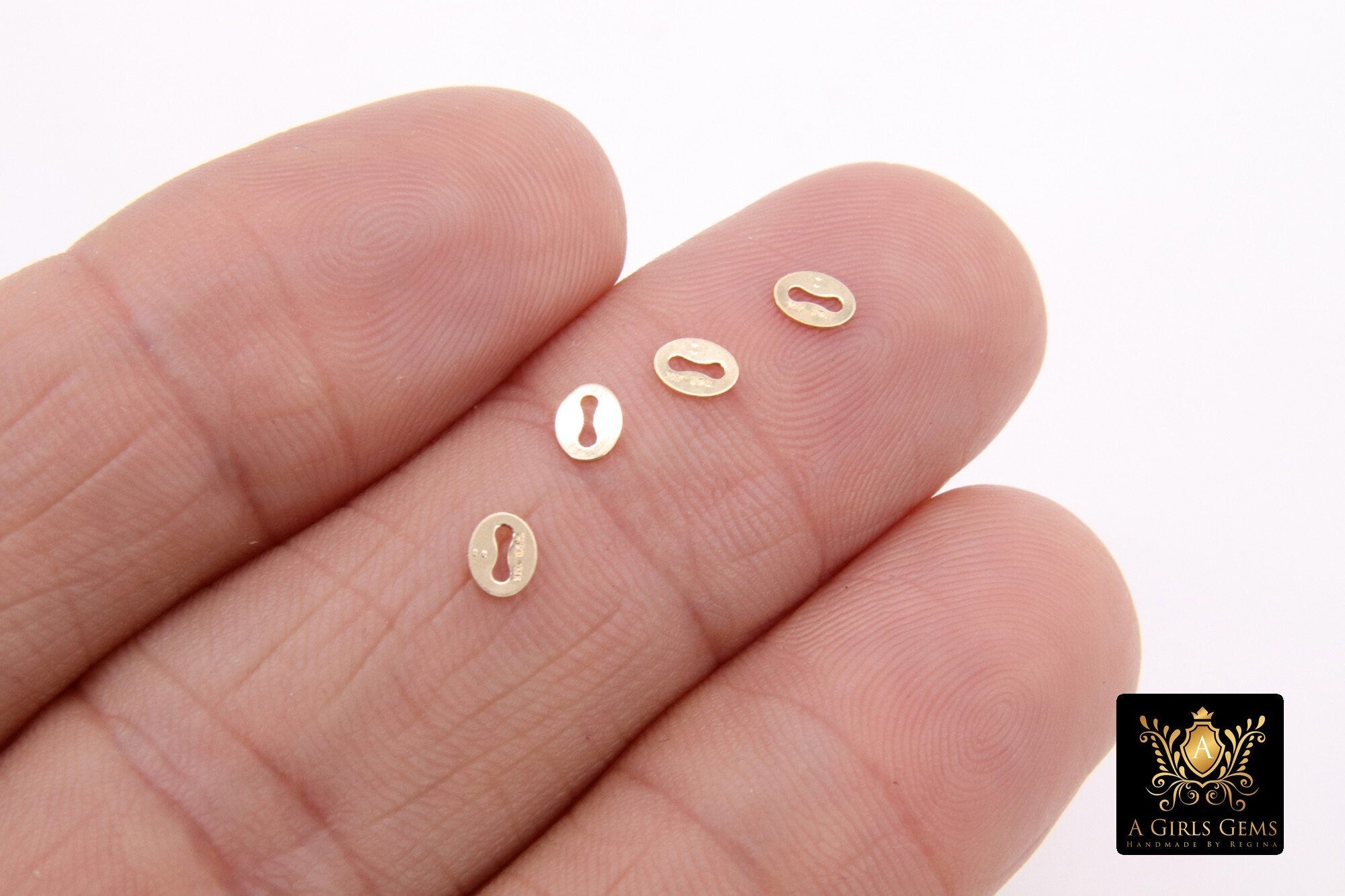 14 K Gold Filled Necklace Ends, 4 Pc 14 20 Quality Oval Tags #2273, Stamped 4 mm Finishing Tags