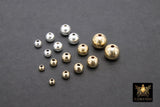 925 Sterling Silver Beads, Smooth Seamless Silver Round Beads #769, High Quality 2