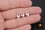 925 Sterling Silver Heart Lobster Clasp, 12 mm Lobster Claw #2305, 925 Love Clasp