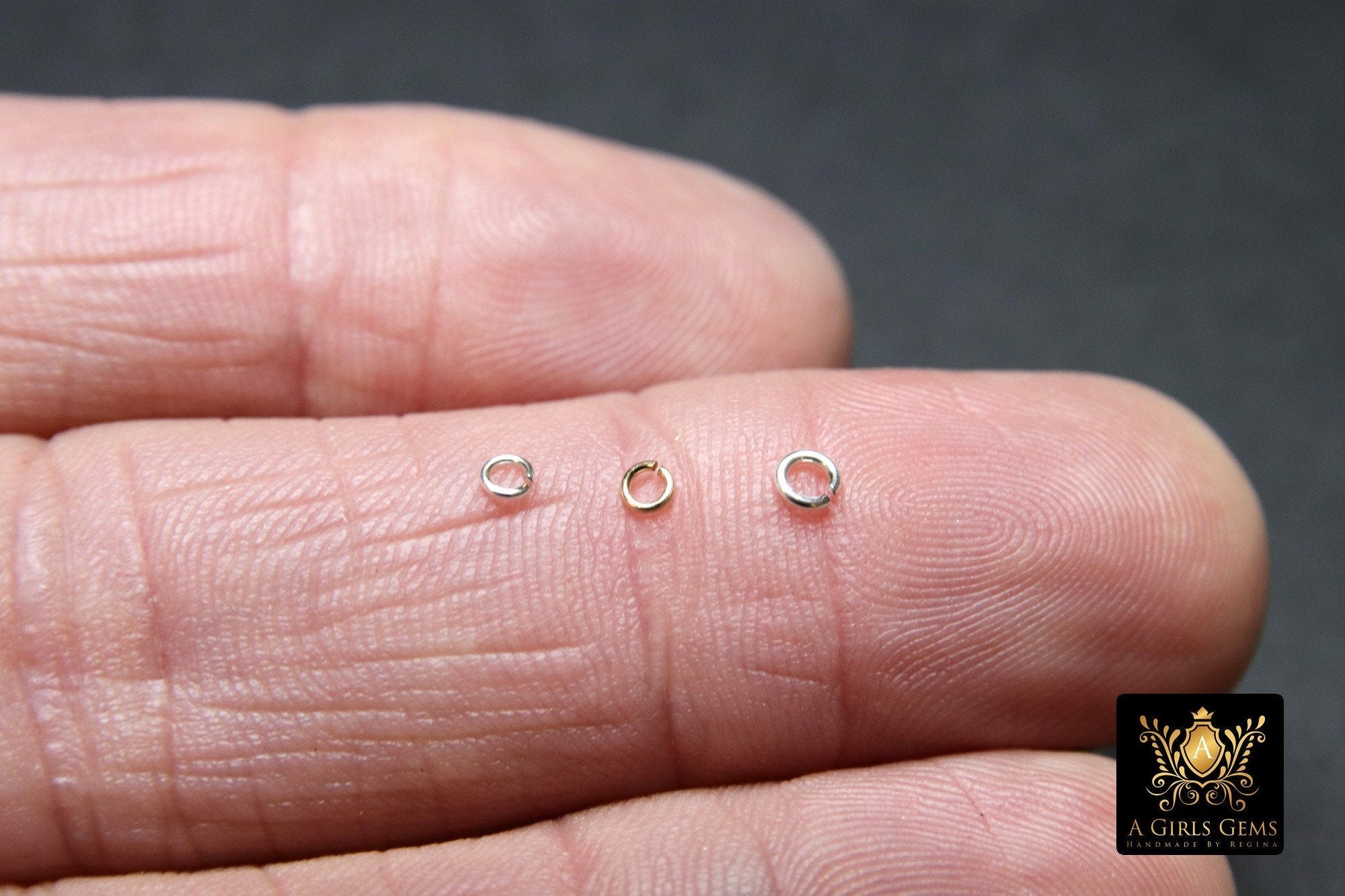 925 Sterling Silver Jump Rings, 2.3 mm 2.5 mm or 3.0 mm Open Snap Close Rings #3317, 22 or 24 Gauge Open Rings