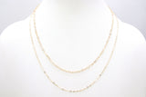 Gold Filled Heart Necklace, 2.6 mm 12 K Gold Dainty Heart Shaped Chain, Girlfriend Necklace #615
