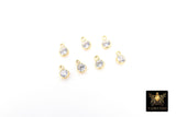 14 K Gold Filled 3 mm CZ Charm