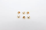 14 K Gold Crimp Cover, Gold 2.5 mm, 3.0mm or 4.0 mm Half Open Bead AG#2209