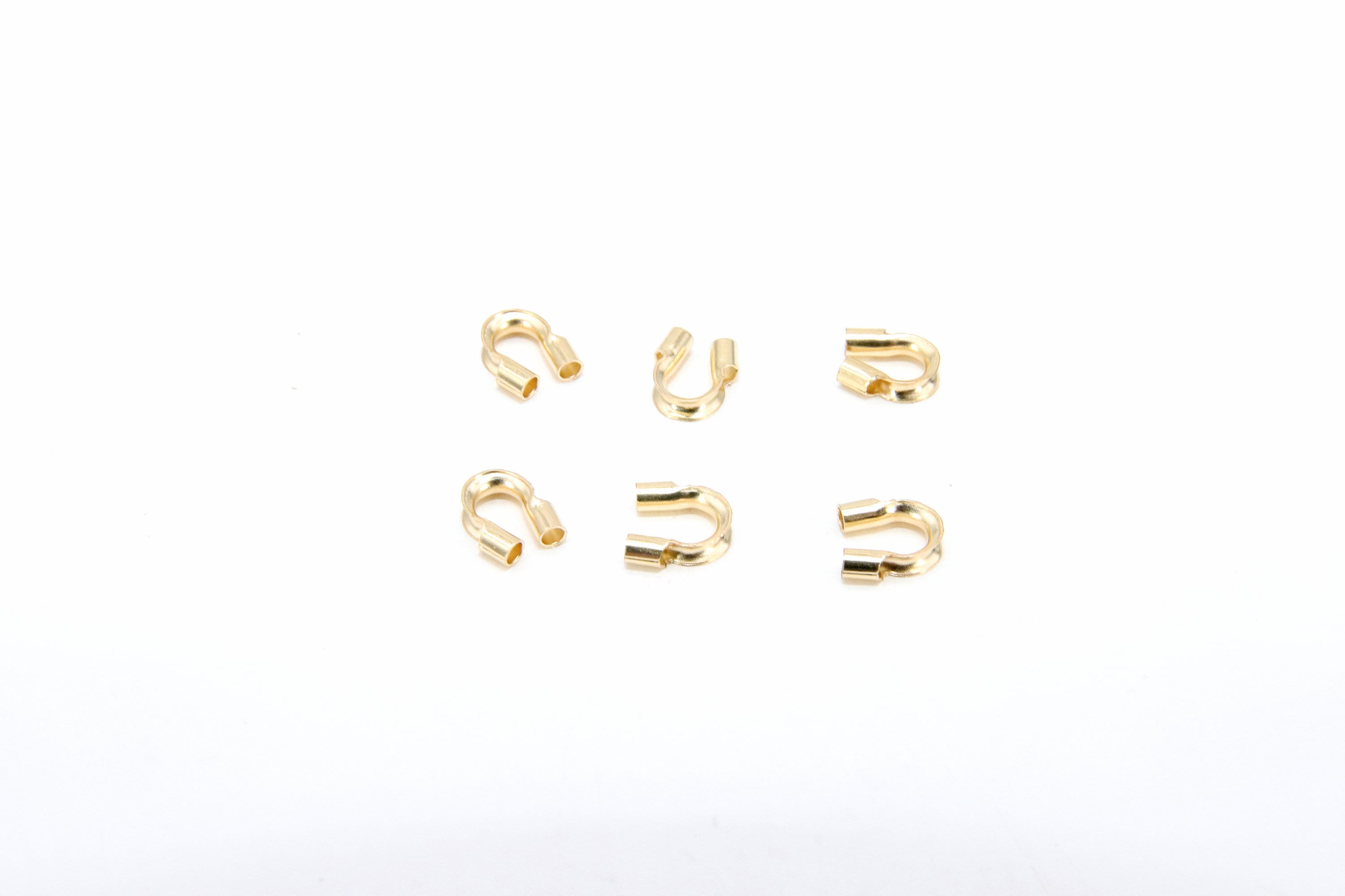 14 K Gold Filled Cable Wire Guard, 1.14mm Gold Wire Savers AG #875, Cable Thimble Guardian Protector