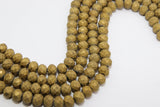 2 Strands Gold Crystal Beads, 8 mm Faceted Matte Gold Crystal Rondelle Beads BS #260, Electroplated Rondelle Beads 6 x 8 mm 17 Inch Strands