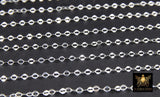 925 Sterling Silver Bar Jewelry Chains, 3 mm Sequin Bar CH #849, 14 K Gold Filled Unfinished CH #740
