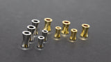 Gold Hourglass Bead, 6 mm Silver Long Tube Beads AG #3341, 8 mm Fluted Spacer Beads