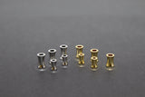 Gold Hourglass Bead, 6 mm Silver Long Tube Beads AG #3341, 8 mm Fluted Spacer Beads