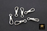 925 Sterling Silver Swivel Lobster Clasps, Large Albert Silver Push Clip Lobster Claws #867, Jewelry Findings 7.5 x 23 mm