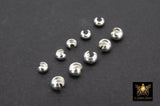 925 Sterling Silver Crimp Bead Cover, 2.5 mm, 3.0mm or 4.0 mm Half Open Bead #3410