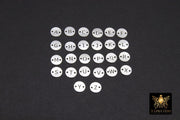 925 Sterling Silver Letter Connectors, 6 mm Silver Alphabet Letters #3424, Block Name Letters