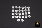 925 Sterling Silver Letter Connectors, 6 mm Silver Alphabet Letters #3424, Block Name Letters