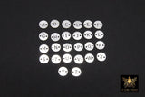 925 Sterling Silver Letter Connectors, 6 mm Silver Alphabet Letters #3424, Block Name Letters