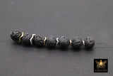 Gold Wavy Spacer Beads, Silver Round Potato Chip Metal Discs, 20 pcs Rondelle Findings