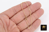 14 K Gold Filled Initial Chain Bracelet, 925 Sterling Silver Letter Charm Bracelet #2626, Chain Link Jewelry