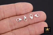 925 Sterling Silver Lobster Clasps, Silver Trigger Clasps #100, Sizes 5.5 x 8.2 mm