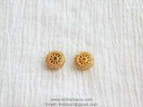 Round Donut Rondelle Beads, CZ Micro Pave Bead 5 x 10 mm, 18 k Gold Plated Fancy Spacer DIY Tassel Necklace Beads