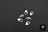 925 Sterling Silver Lobster Clasps, Silver Trigger Clasps #100, Sizes 5.5 x 8.2 mm