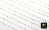14 K Gold Filled Heart Chains, 1.9 mm Gold Filled Tiny Heart Shaped CH #923, Unfinished Chain By the Foot
