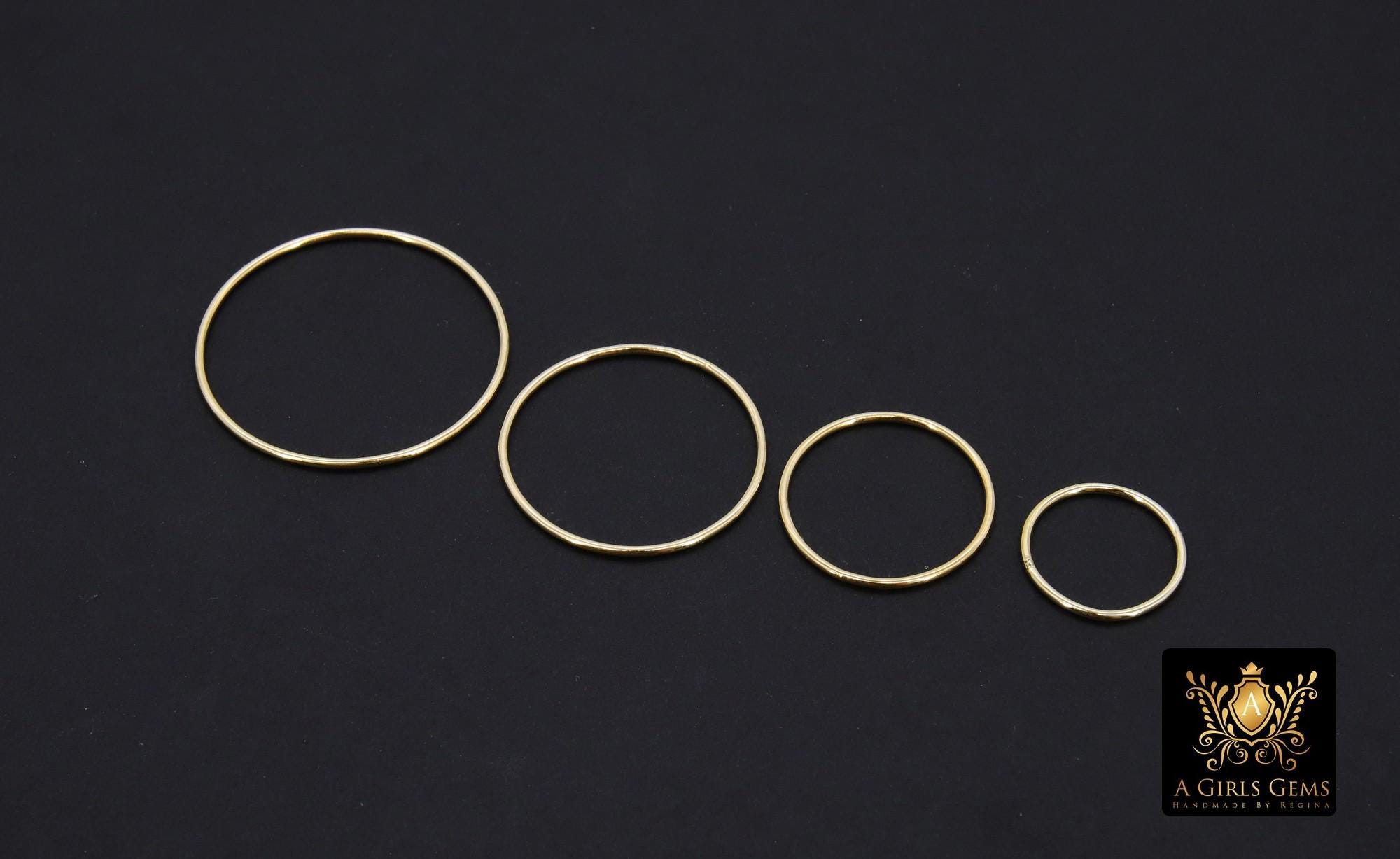 14 K Gold Filled Circle Link Rings, 15, 20