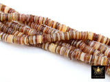 Shell Bead Heishi Bead Strands, Multi Color Black, Pink