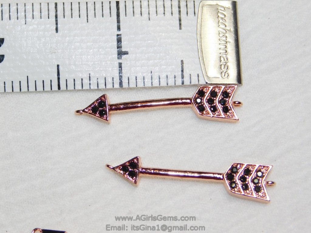 Arrowhead Charm Connectors - A Girls Gems