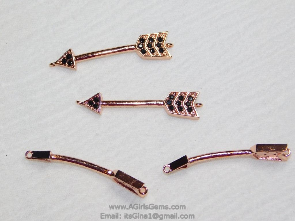 Arrowhead Charm Connectors - A Girls Gems