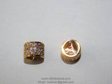 CZ Micro Pave Bead - A Girls Gems