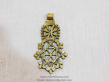Gold Brass Pendant Small African Cross Pendants - A Girls Gems