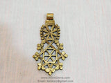 Gold Brass Pendant Small African Cross Pendants - A Girls Gems