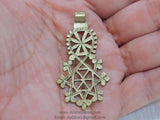 Gold Brass Pendant Small African Cross Pendants - A Girls Gems
